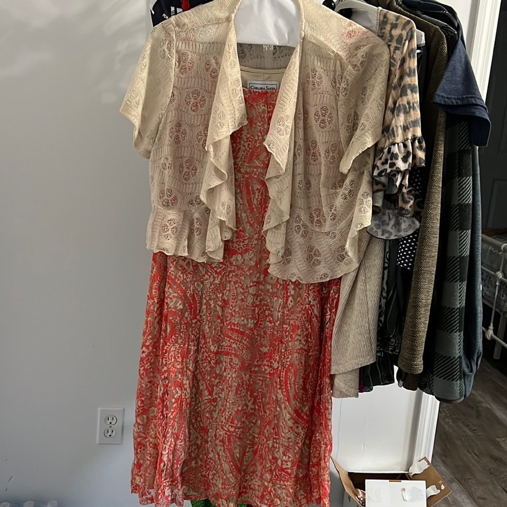 Chelsea Suite dress with lite jacket